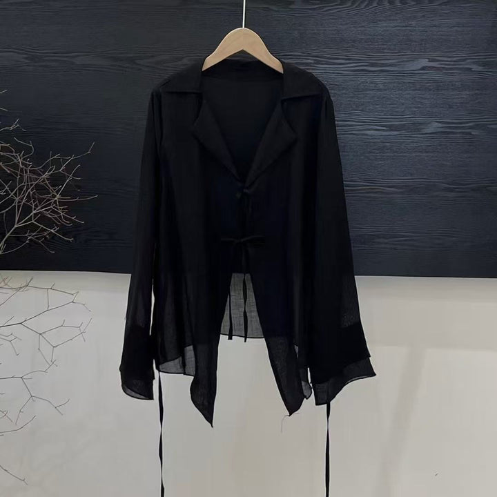 Femme Let knude-front-skjorte Stilla