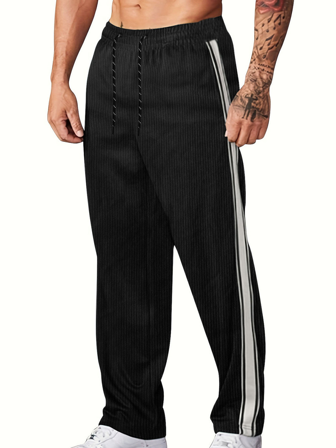 Herren Sporty fritidsbuks med moderigtigt stribedesign og behagelig pasform Stilla