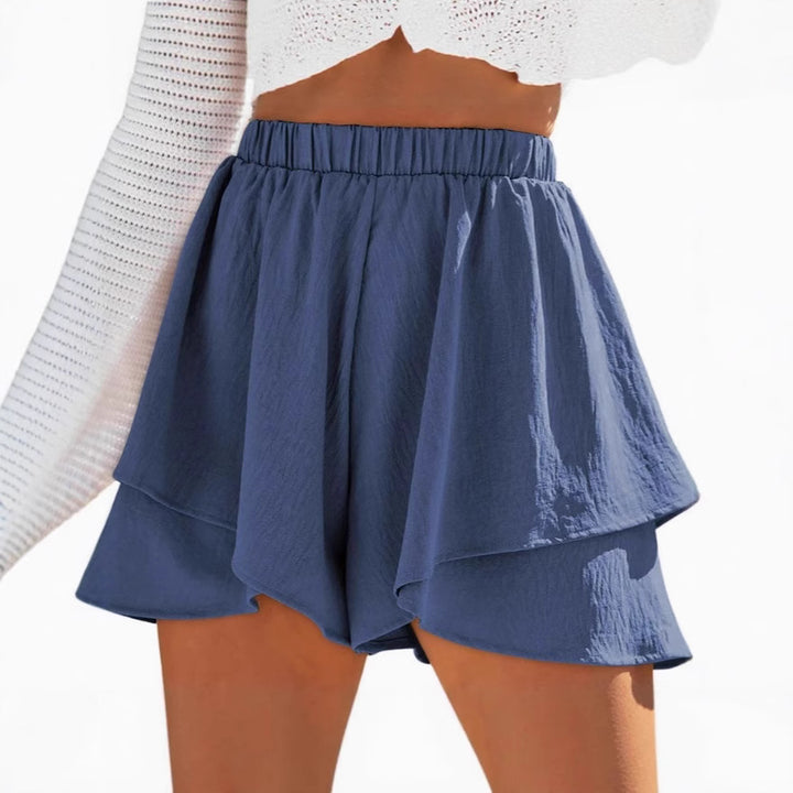 Dame Lagdelt Volant Shorts Stilla