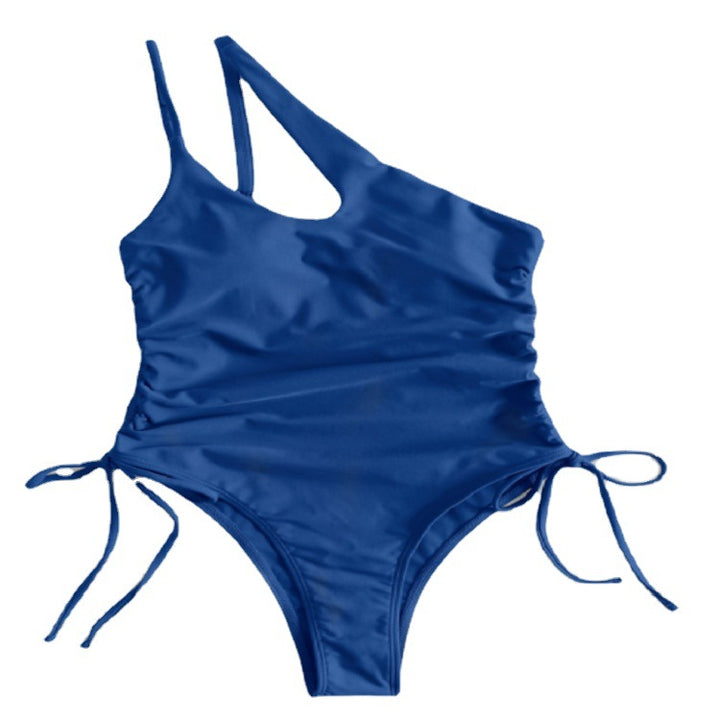 Dame one-piece badedragt med asymmetrisk snit og justerbare sideløsninger Stilla