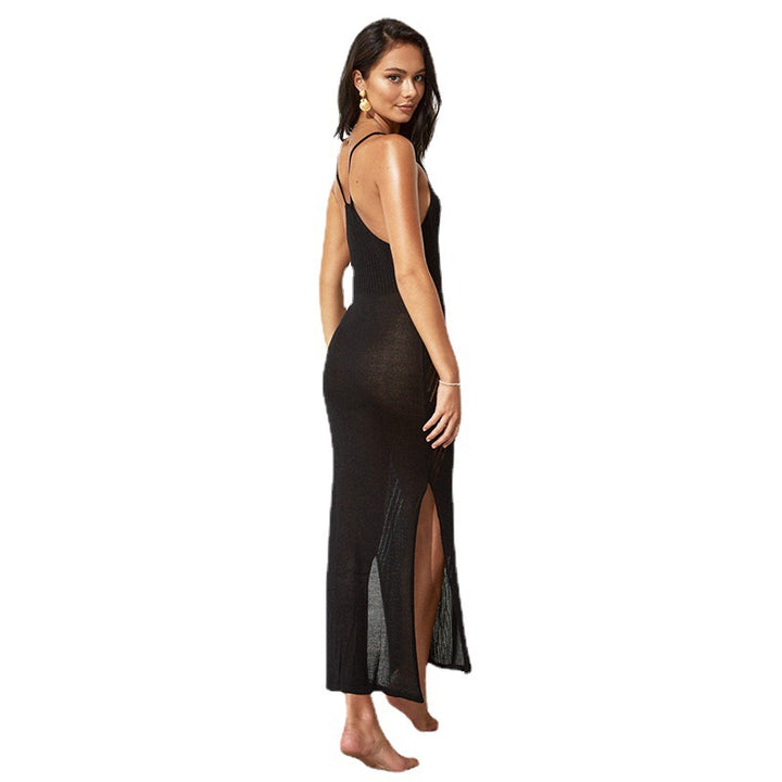 Dame sommermaxikjole med elegant strikdesign Stilla