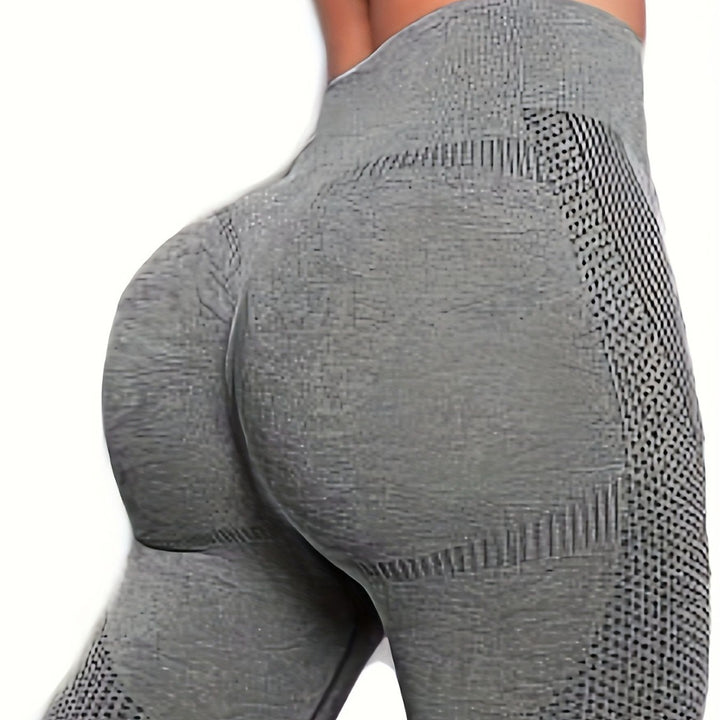 Dame Sport-Leggings med høj talje og åndbart design Skovae