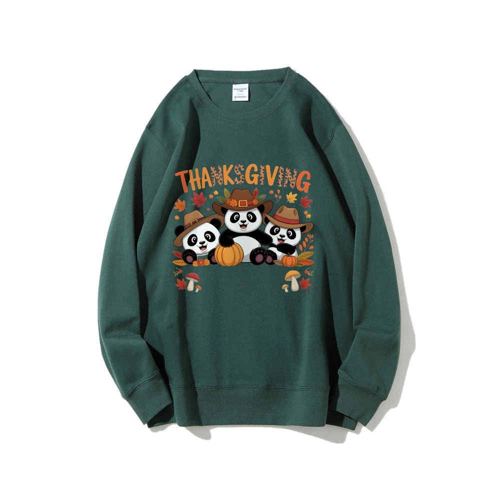 Kvinders sweatshirt med sjovt dyre design og efterårsmotív Stilla