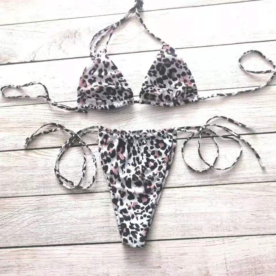 Femme Stilfuldt Leopardmønster Bikini-Sæt Stilla