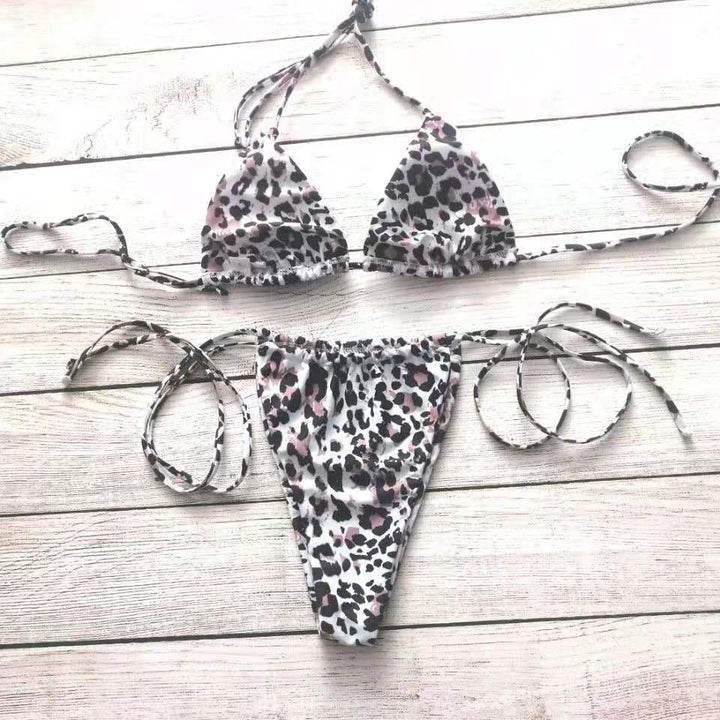 Femme Stilfuldt Leopardmønster Bikini-Sæt Stilla
