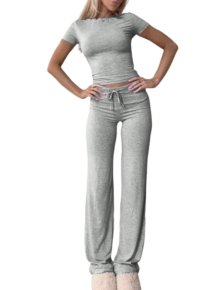 Stilla | Sporty-Set Casual Top Lange Bukser Sæt
