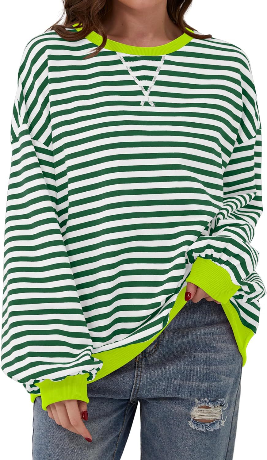 Stilla | Løs Og Bredstribet Pullover