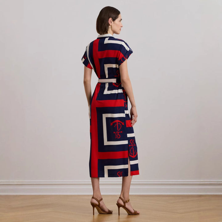 Dame Button-Up Midi Kjole Stilla