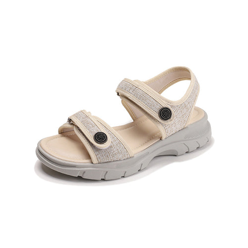 Dame komfort sandaler med justerbar velcro og skridsikker sål Stilla