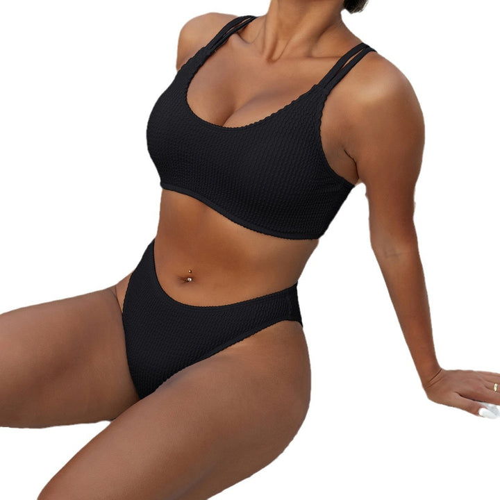 Dame Sporty Bikini-Sæt med praktisk High-Waist Design Skovae