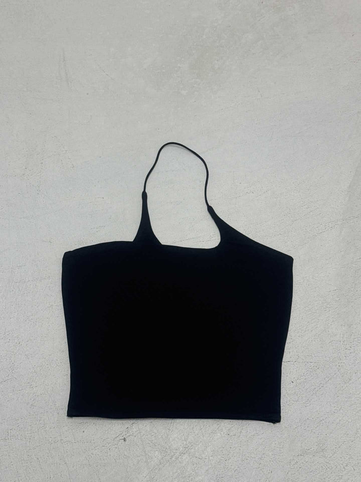 Damen asymmetrisches Crop-Top mit verstellbarem Halter Skovae