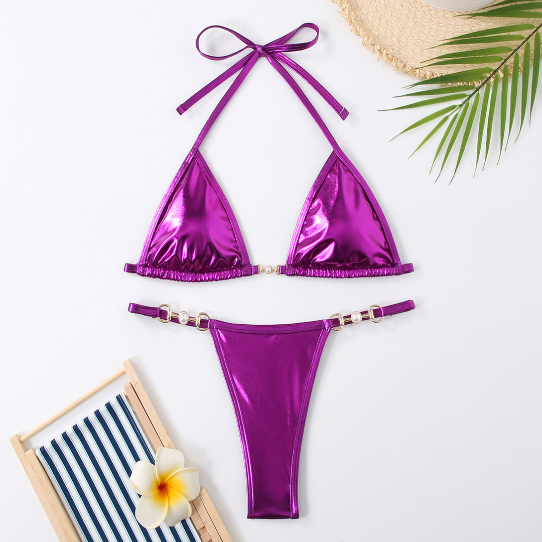 Dame luksus bikini-sæt med triangle-top og justerbare stropper Stilla