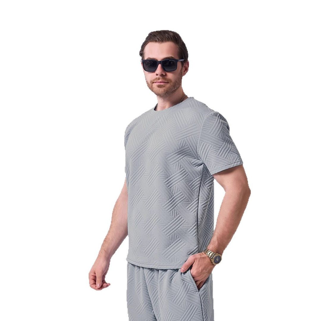 Herrer afslappet premium T-shirt med struktureret design og høj bærekomfort Stilla