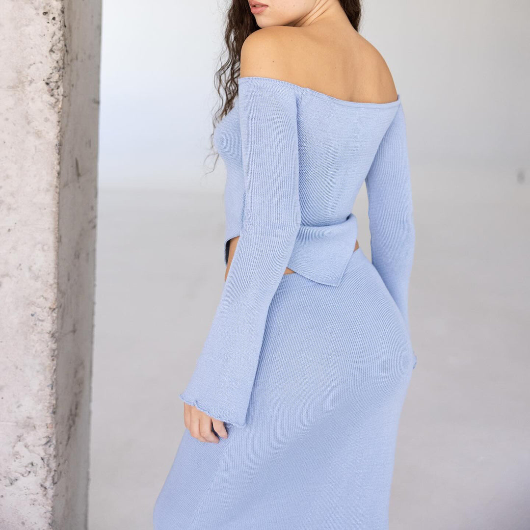 Kvinders elegante sæt med to dele og off-shoulder top Stilla
