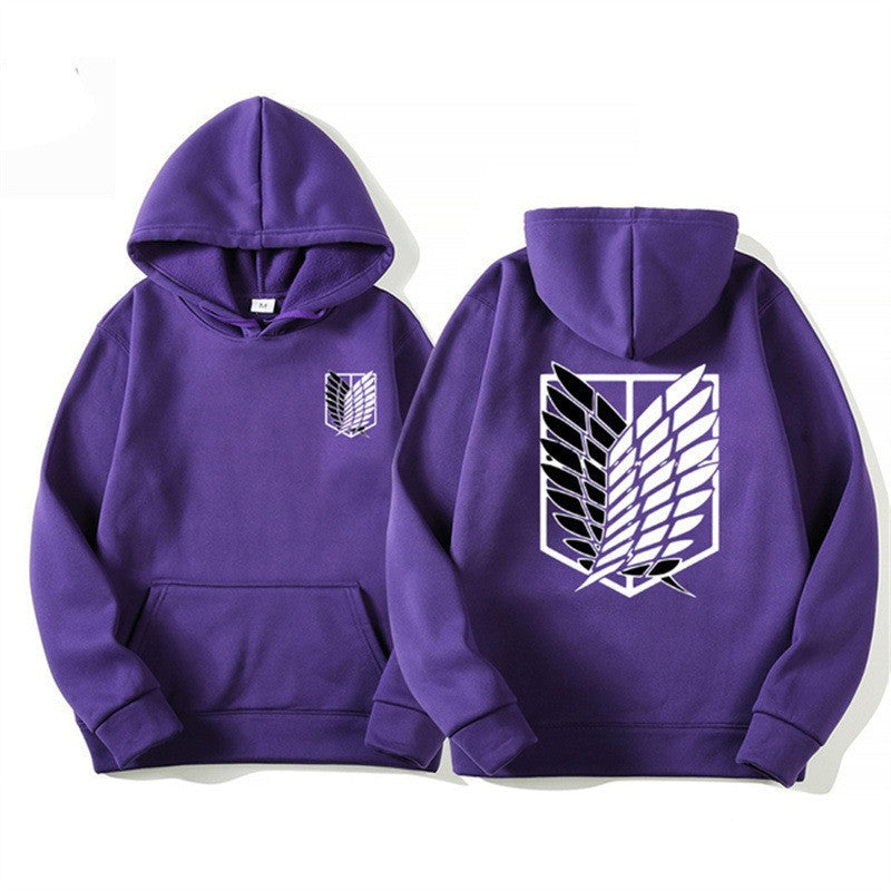 Dame hoodie med moderne anime design og praktisk kengurulomme Skovae
