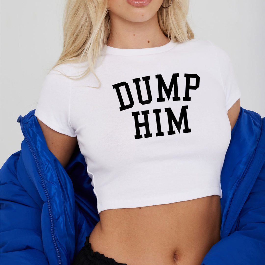 Dame cropped T-shirt med eksklusivt hestemotiv og figurtilpasset snit Skovae