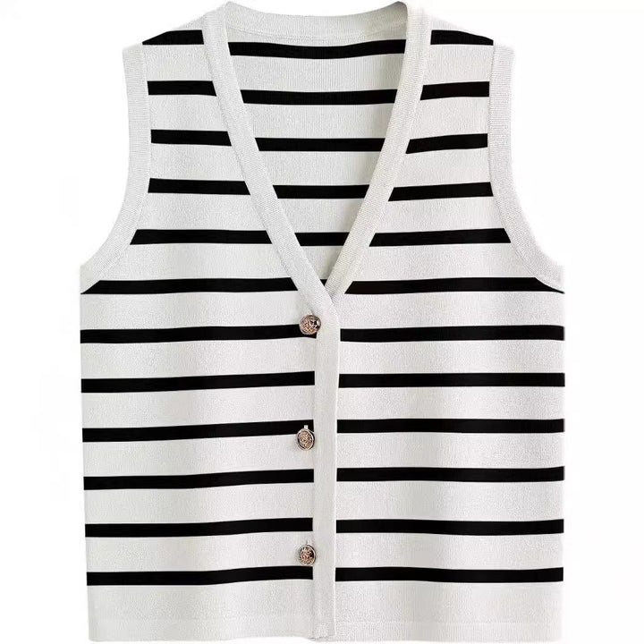 Dame stribet cardigan Stilla