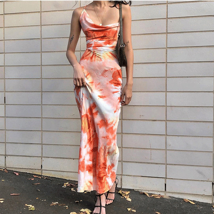 Dame Stretchy Blomster Maxikjole Stilla