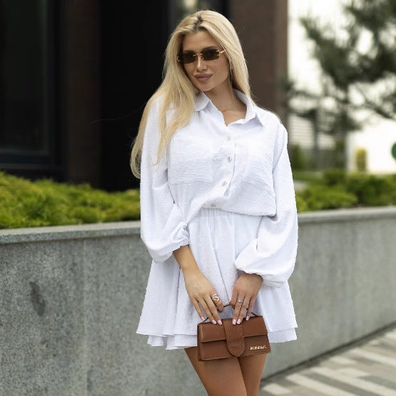 Damer Legesygt Kjole med Blouse Overdel Stilla