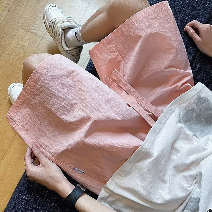 Herrer afslappede shorts i let nylon med elastisk talje og praktiske sidelommer Stilla