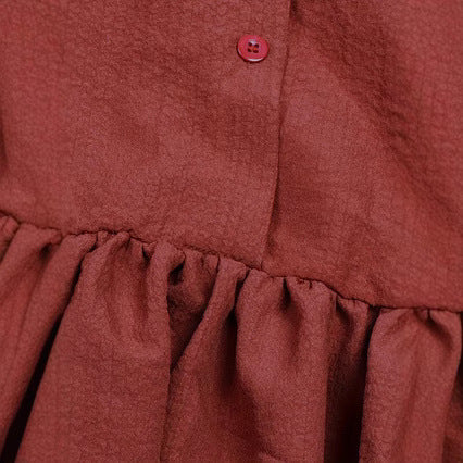 Femme Bohemian Maxi Kjole med fulde Biskopærmer Stilla