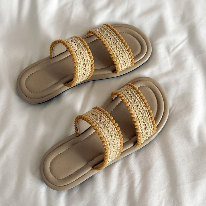 Femme Komfort Slide Sandaler med struktureret multifremdriftsdesign Stilla