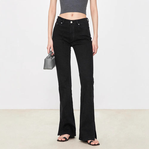 Kvinder bootcut jeans i vintage stil med høj talje Stilla