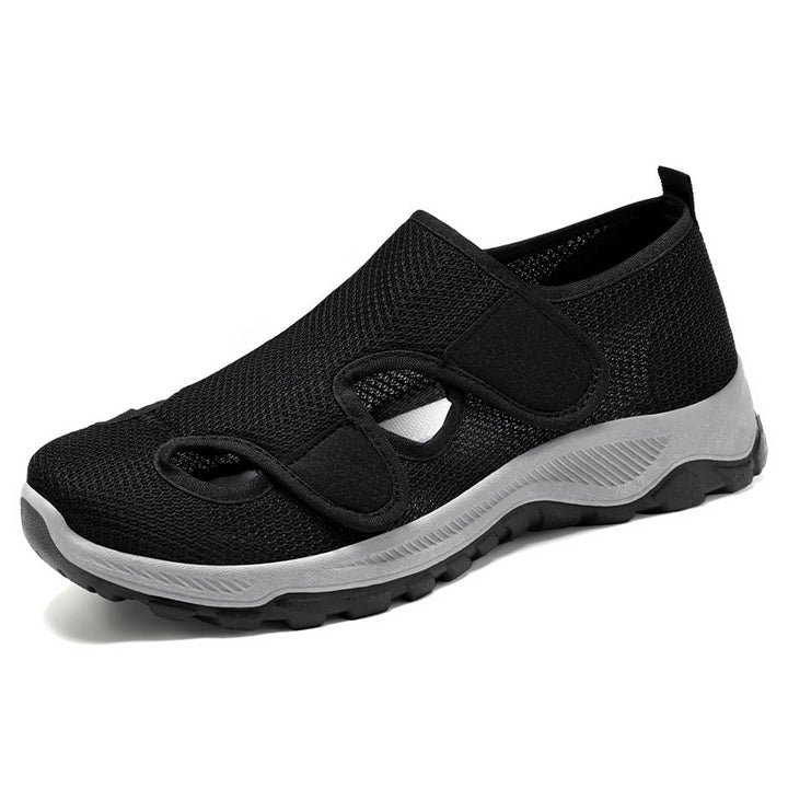 Dame Fleksible Slip-On Sportssko med åndbart netdesign og dæmpende sål Stilla