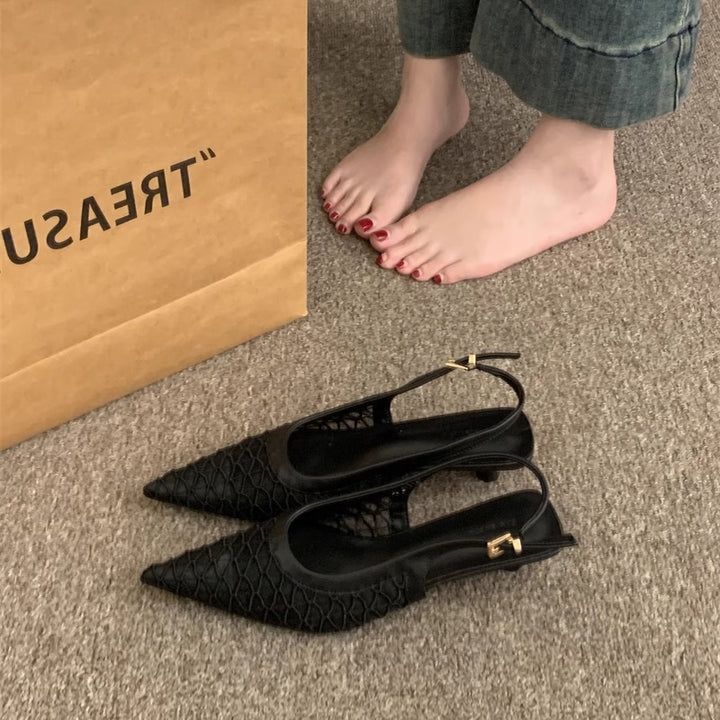 Dame Elegant Slingback Spidsede Balletsko Stilla