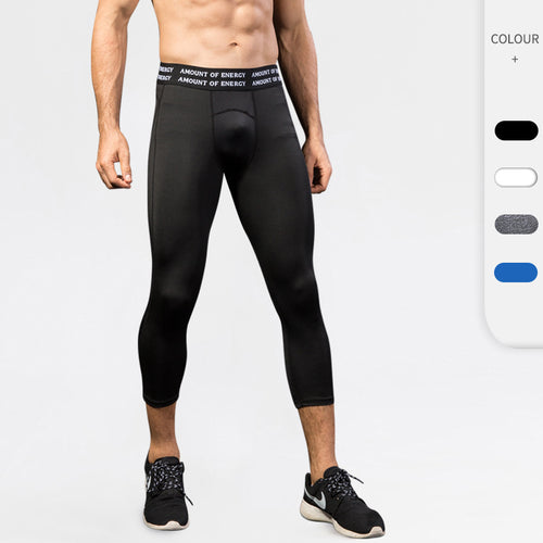Herre Højkvalitets Kompressions-løbetights med åndbare ventilationszoner og elastisk talje Stilla