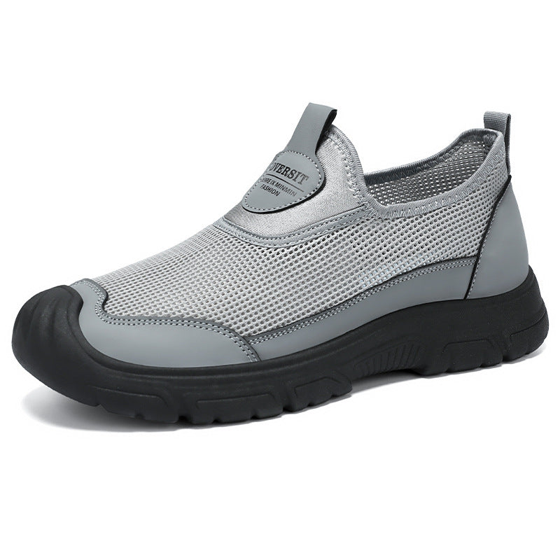 Dame Lettere Slip-On Sneakers med skridsikker sål og åndbart mesh-overmateriale Stilla