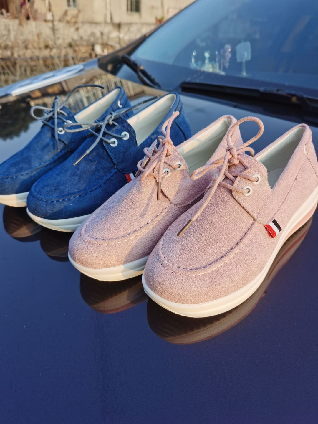 Dame Sneakers med stilfuld Plateau Stilla