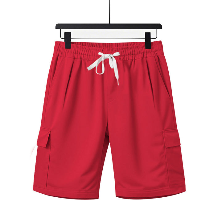 Herrer mode Cargo-shorts med elastisk talje og praktiske sidelommer Stilla