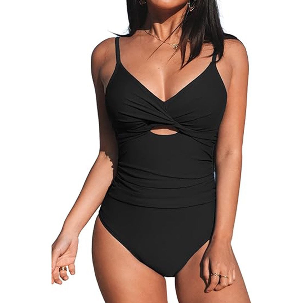 Dame Én-dels Badetøj med moderne Cut-Out-design og stilfuld Twist Stilla
