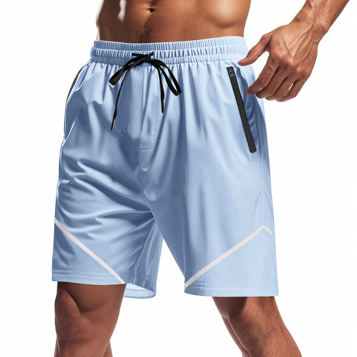 Herrer Sportlige svømshorts med elastisk talje og sikre lynlåslommer Stilla