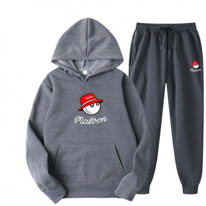 Kvinders fritids hoodie sæt med legende grafisk design og praktiske lommer Skovae