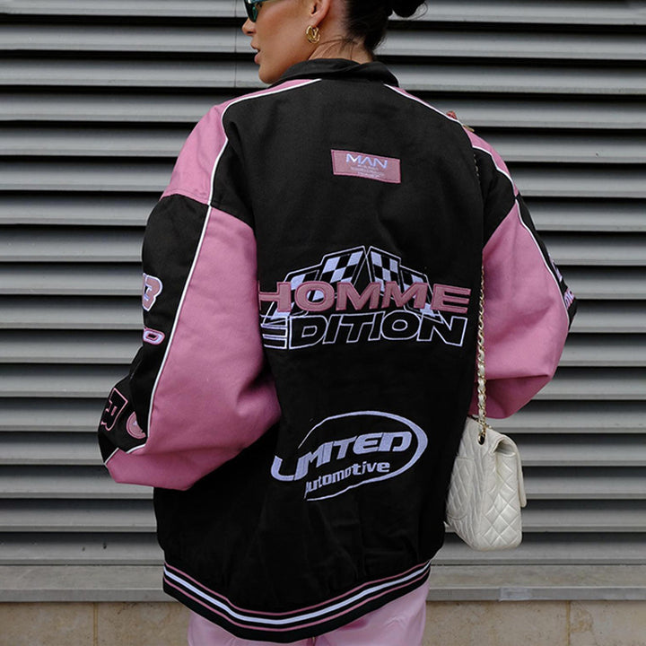 Femme vintage-inspireret statement-bomberjakke Stilla