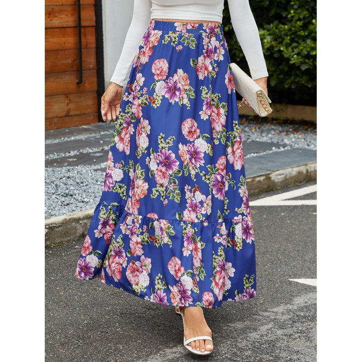 Dame Floral Maxi Nederdel Stilla