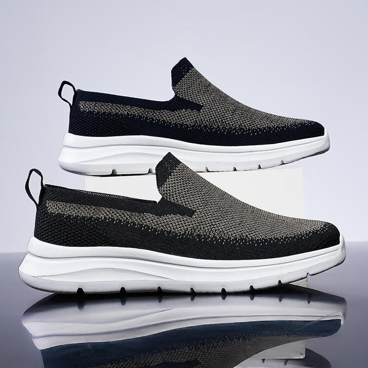 Herrer Slip-On Strik-Sneakers med let komfort Stilla