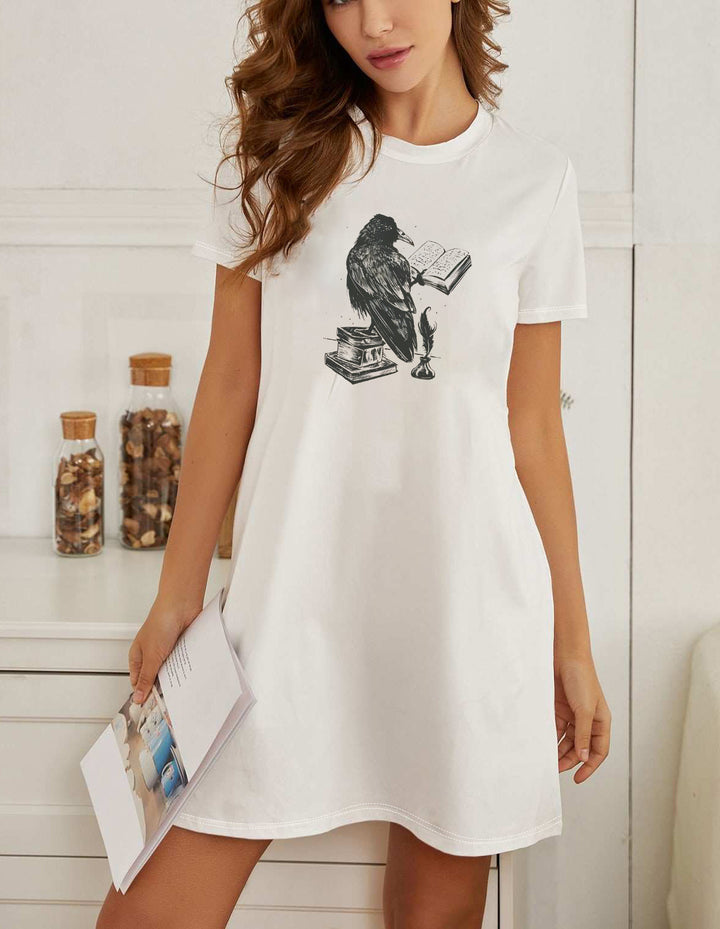 Dame Oversized T-Shirt med inspirerende tekst og iøjnefaldende grafisk design Skovae