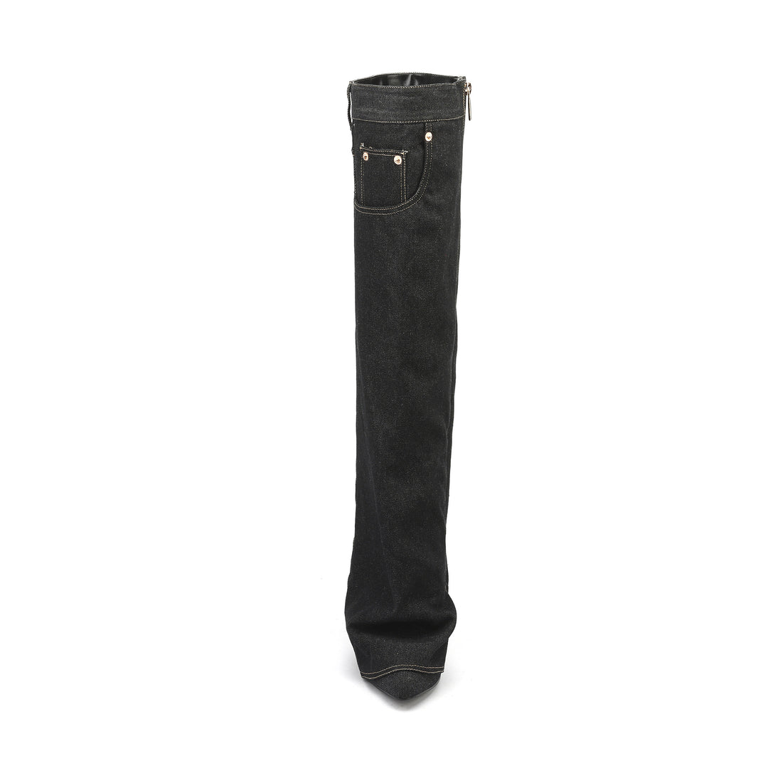 Femme Over-the-Knee Denim Støvler Stilla