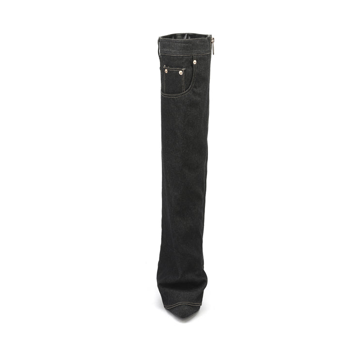 Femme Over-the-Knee Denim Støvler Stilla