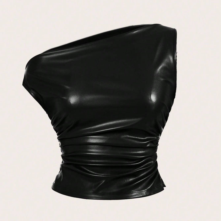 Dame Elegant Wrap Top i højkvalitetsmateriale Skovae