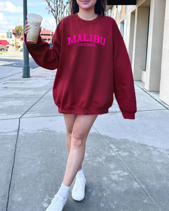 Kvinders sweatshirt med afslappet California-logo og blødt materiale Stilla