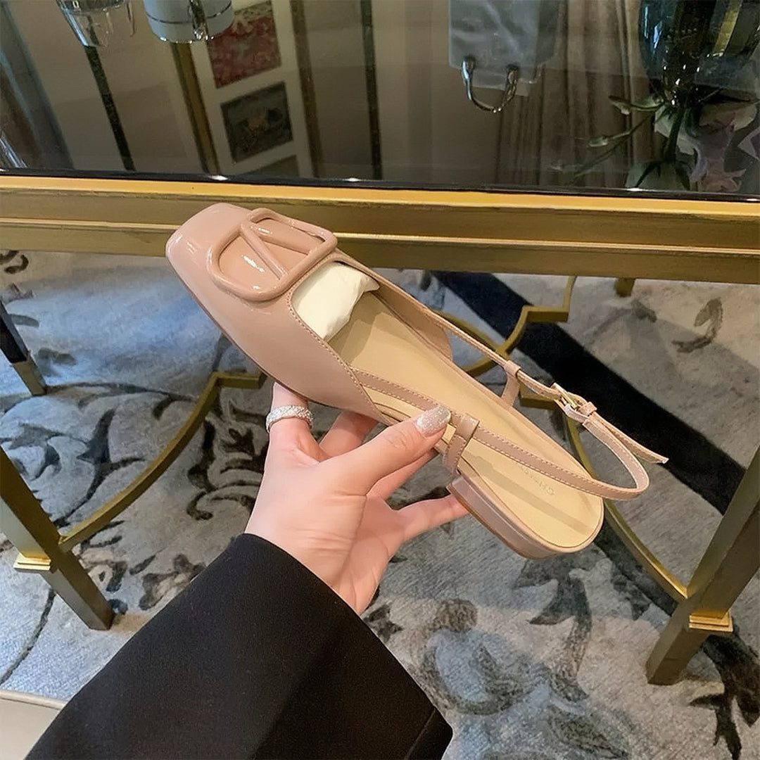Dame Slingback Ballerinaer med dekorativ spænde Stilla