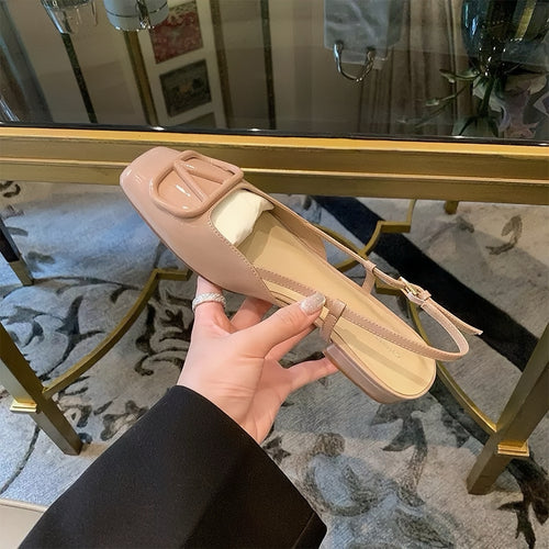 Dame Slingback Ballerinaer med dekorativ spænde Stilla