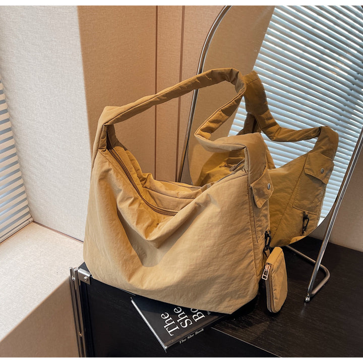 Femme Casual Blødt Stof Hobo Bag Stilla