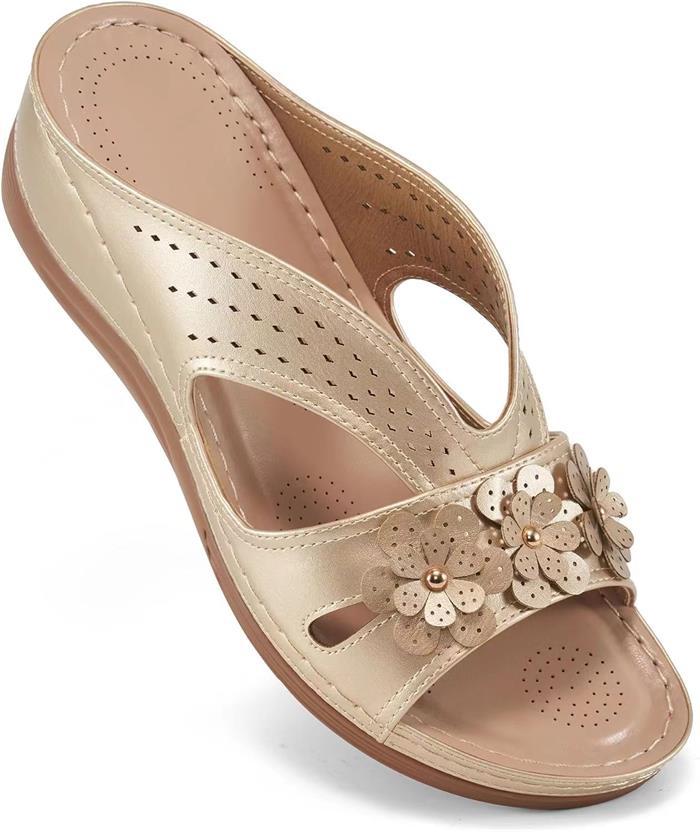 Dame Komfortable Sandaler med florale Applikationer og åndbart design Stilla