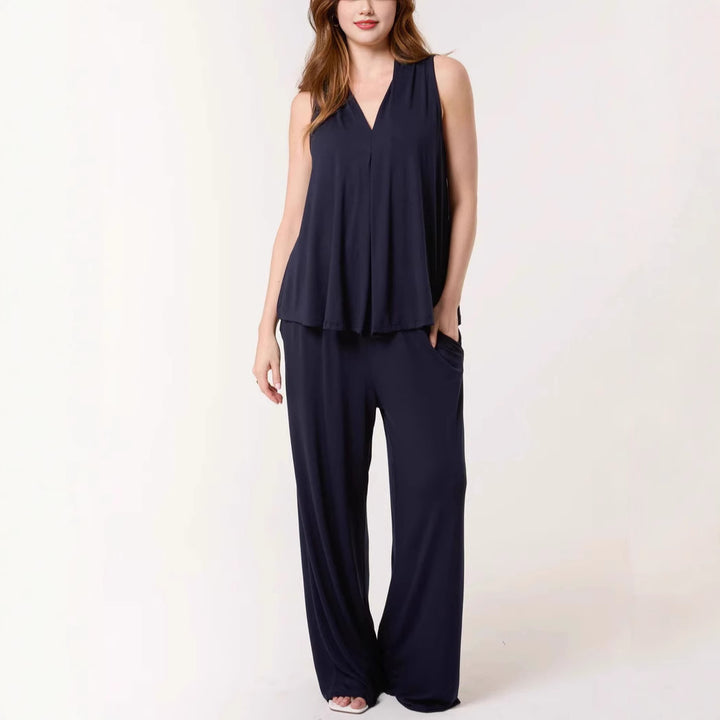 Dame Flydende Ærmeløs Jumpsuit Stilla