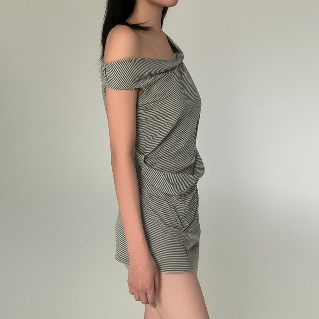 Dame asymmetrisk top med alsidigt design Skovae